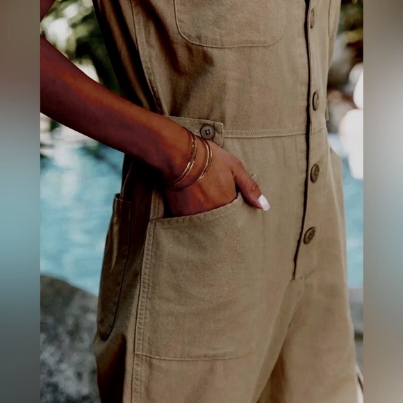 VICI DAXTER OLIVE utility/cargo style JUMPSUIT NEW, large original re: $96.00 - Picture 10 of 15